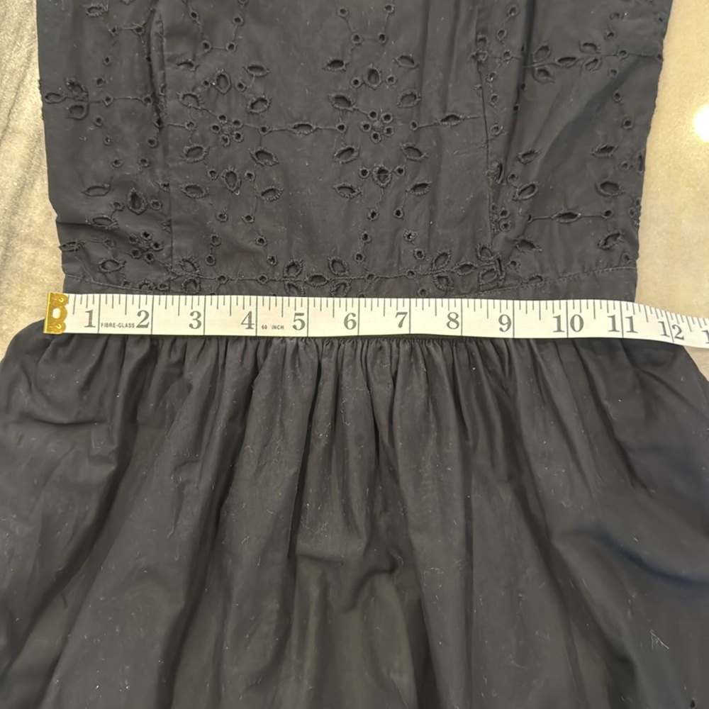 Abercrombie & fitch XS fit and flare halter mini dress cotton eyelet - Picture 10 of 16